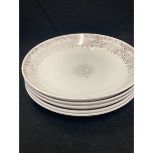 Set of 5 Stetson Warranted 22K Gold Luster Large 8" Shallow Bowls